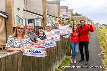 Ten Gateshead neighbours celebrate after winning share of £1m in People’s Postcode Lottery