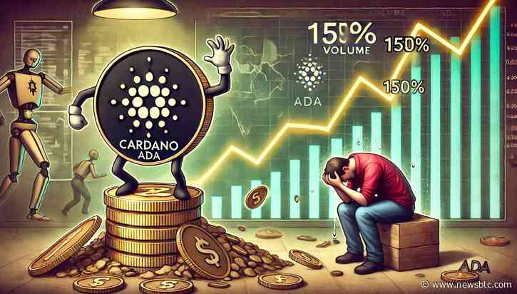 Cardano Sees Massive 150% Volume Surge, Yet ADA Price Stalls With 4% Decline