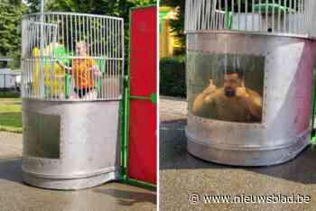 Blikvanger op Herentalse kermis: lokale politici wagen zich aan ‘dunk tank’