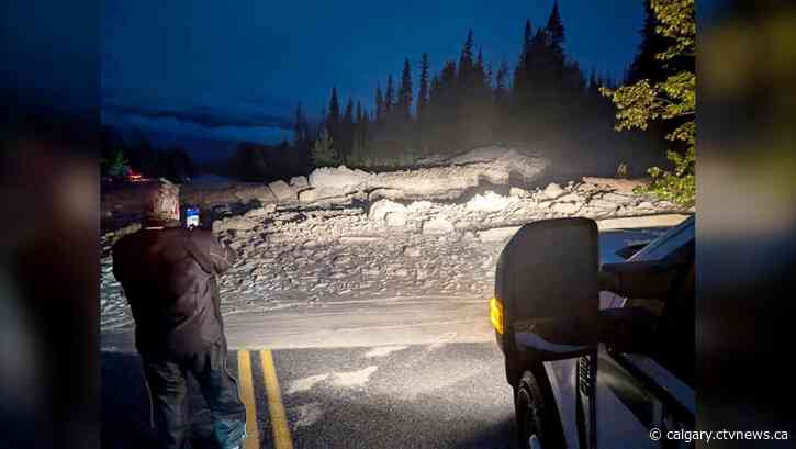 Mudslide forces closure of Highway 93 near Mt. Murchison