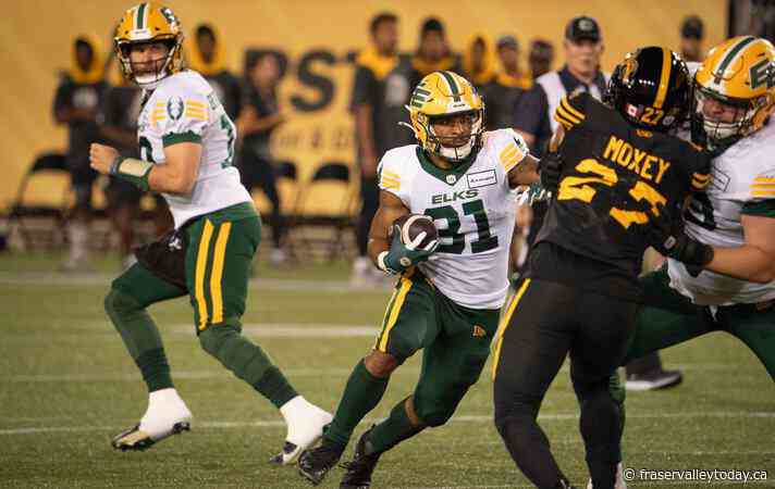 Rankin rushes for three touchdowns to power Elks to 47-22 road win over Ticats