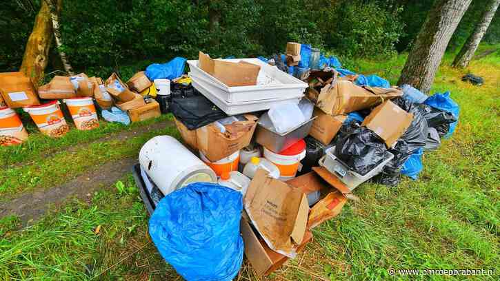 Enorme dumping drugsafval in buitengebied, wellicht link met vondst lab