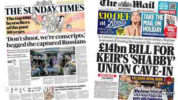 'How many OAPs will freeze' and 'don't shoot'