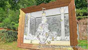 Im Bad Wildbader Kurpark: Kunstwerk zum um Betrachten und Betreten