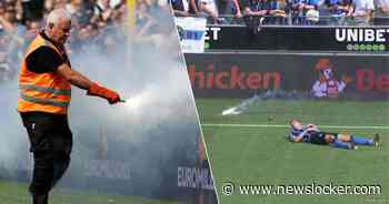 Wantoestanden in Brugge: Antwerp-fans gooien vuurpijl richting speler, ook supporters geraakt