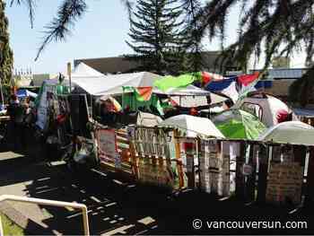 Pro-Palestinian encampment dismantled at Vancouver Island University