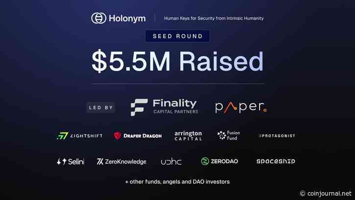 Holonym Foundation Emerges with $5.5M Seed Funding to Provide Global Digital Personhoodd