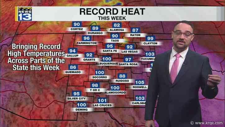Near record breaking heat continues into workweek
