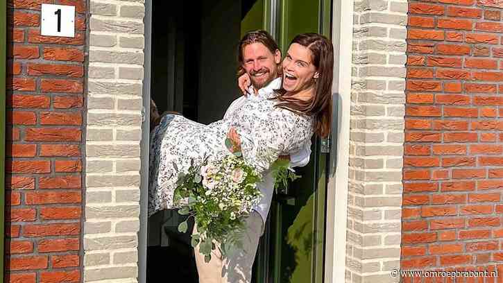 Model Nicky Opheij geeft haar Freek het jawoord