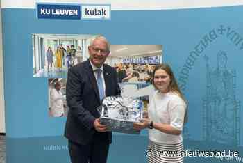 Jana Tanghe schrijft zich in feestjaar als eerste in op KU Leuven Kulak