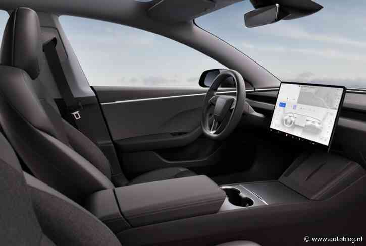 Tesla lanceert goedkope Model 3 met stoffen bekleding