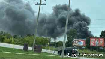 Fire at Barrie recycling facility