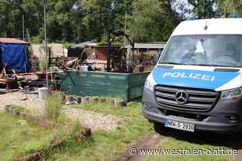 Wieder eine Parzelle auf dem Campingplatz in Boke niedergebrannt
