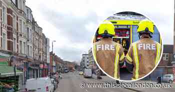 Fire tears through former pub on high street sparking emergency response