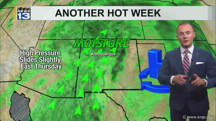 Heat continues until higher rain chances return later this week