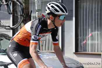 Junior Michiel Debeaussaert op podium in Kortemark