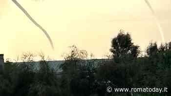 Due trombe marine al largo di Focene