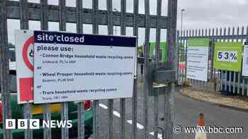 Falling lamp-post injures recycling centre worker