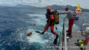Mike Lynch auf der Luxusjacht Bayesin: Neben Milliardär auch Jonathan Bloomer von Morgan Stanley International vermisst