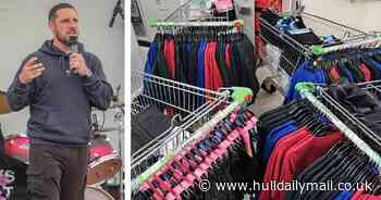 Thousands of free school uniforms being handed out by Tommy Coyle to Hull families
