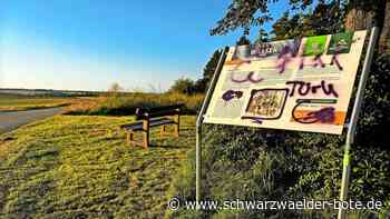 Vandalismus in  Hochdorf: Schmierereien auf frisch eröffnetem Bier-Pfad