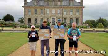 Environmental activists protest at Kingston Lacey over fossil fuel funding