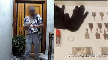 I condomini vedono ladro dallo spioncino e lo fanno arrestare. Trovato il kit per duplicare chiavi e serrature