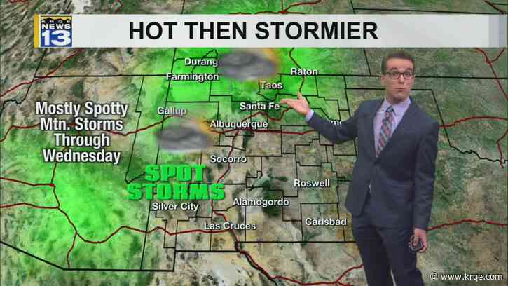 Hotter & mostly rain-free