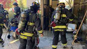 Sprinkler activation knocks down fire at Google computer lab
