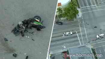 64-year-old man on scooter hit by car in Miami: Fire rescue