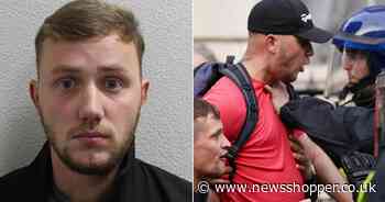 ‘Let’s have it’: Crayford roofer who squared up to police at far-right protest jailed