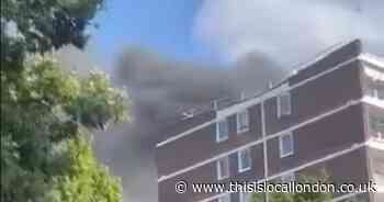 'AVOID area' with roads closed as firefighters tackle flat fire in Sydenham
