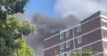 'AVOID area' with roads closed as firefighters tackle flat fire in Sydenham