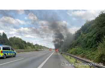 FW-DO: Auto brennt auf der BAB 2 aus