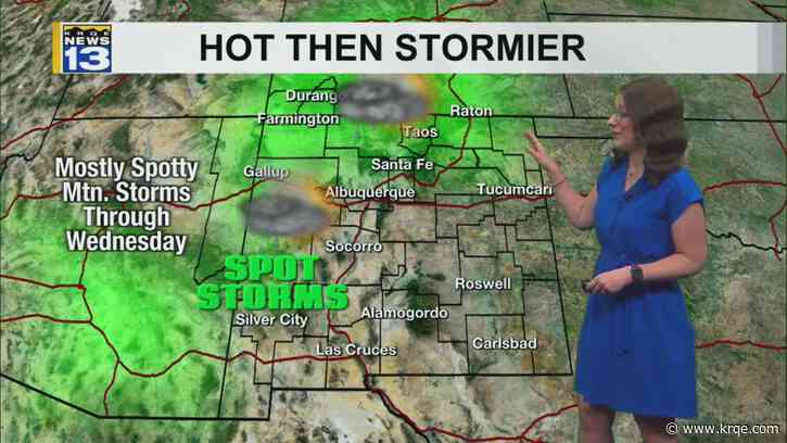 Hot afternoon and rain chances increasing later in the week