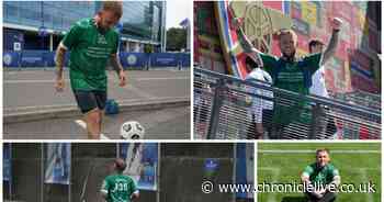 County Durham charity chief passes half-way mark in 900-mile run to every Premier League ground