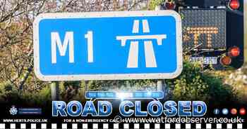 Part of M1 closed as police deal with 'ongoing incident'