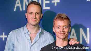 Nicolaas Veul en vriend half jaar geleden trotse ouders geworden van een zoon