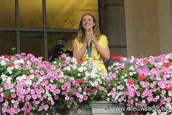 Bronzen olympische zevenkampster Noor Vidts gehuldigd op stadhuis