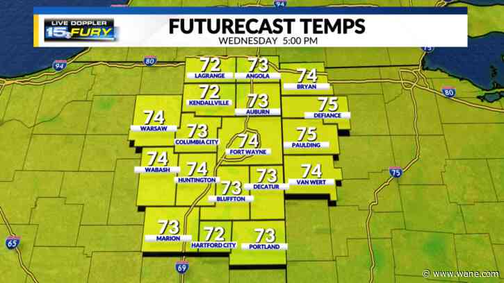 Another mild day with increasing heat coming