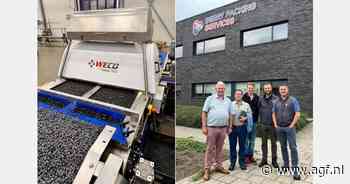 Compacte sorteermachine detecteert kleine afwijkingen in blauwe bessen