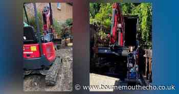 Police search for digger stolen near Wimborne