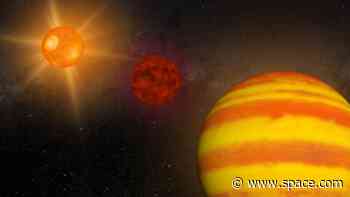 Giant exoplanet the size of 2 Jupiters has a hidden companion disturbing its orbit