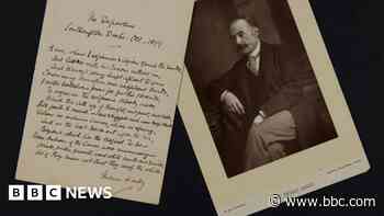 Thomas Hardy manuscript returns home