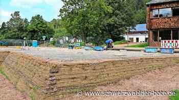 Bad Herrenalber Falkensteinschule: Warten auf die bestellten Container