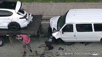 10 hurt in chain-reaction crash involving at least 5 vehicles in Miami Gardens