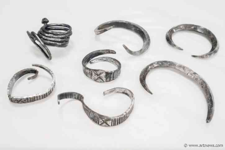 Seven ‘Stunning’ Viking Arm Rings Discovered by Archaeology Student in Denmark