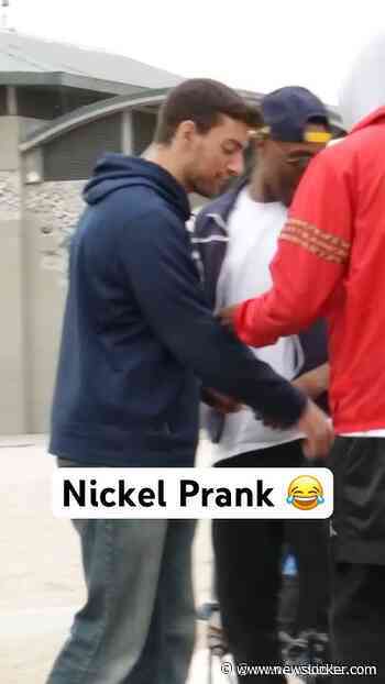 Nickel Prank 😂 #JoeySalads #Pranks #Shorts