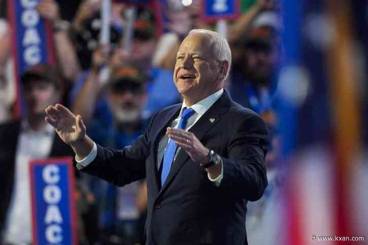 Tim Walz accepts Democratic VP nomination on DNC's third night