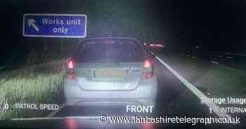 Driver reported by police after 'hogging' lane on M6